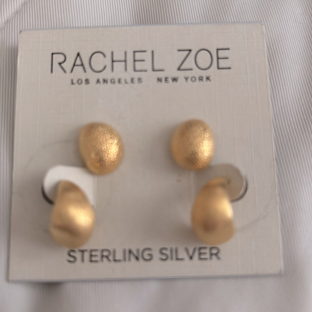 Rachel Zoe Gold Teardrop Earrings